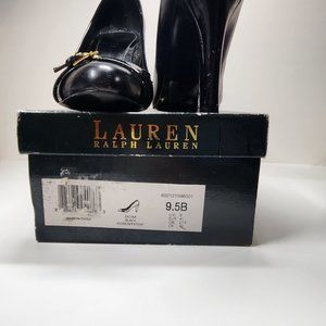 Ralph Lauren Zalina kidskin and patent leather 9.5M